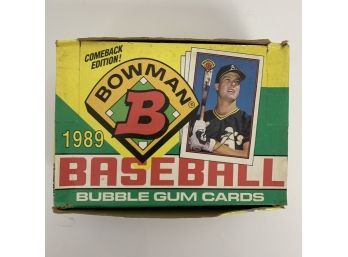 Lot Of 30 Unopened 1989 Bowman Baseball Card Packs In Wax Box