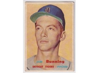 1957 Topps #338 Jim Bunning Rookie High Number