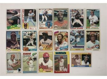 Lot Of 17 Assorted Joe Morgan Baseball Cards - 1973-85