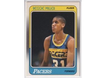 1988-89 Fleer Basketball #57 Reggie Miller Rookie