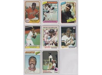 Lot Of 8 Assorted Willie McCovey Baseball Cards - 1973-81