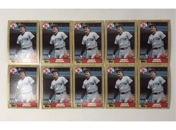 Lot Of 10 1987 Topps Baseball #150 Wade Boggs Cards