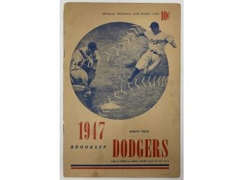 1947 Dodgers Vs. Cardinals Program - Scored