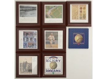 7 Professionally Framed Images From 1993 Baseball Glory Calendar - Unframed Images Included