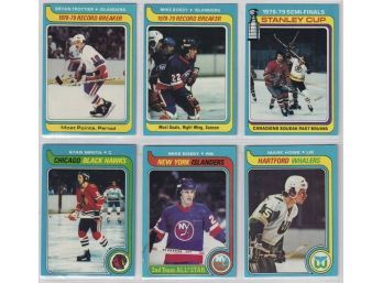 Lot Of 6 1979-80 Topps Hockey Star Cards