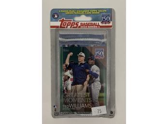 Unopened 2019 Topps 150 Years Of MLB 3 Pack With Ted Williams On Top