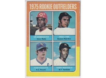 1975 Topps #622 1975 Rookie Outfielders With Fred Lynn