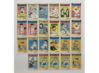 Lot Of 23 1972 Fleer Baseball's Famous Feats Cards Including Babe Ruth