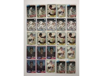 Lot Of 25 Assorted Ron Guidry Baseball Cards - 1978-81