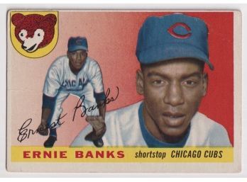 1955 Topps #28 Ernie Banks Rookie