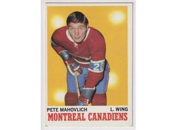 1970-71 Topps Hockey #58 Pete Mahovolich