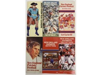 Patriots Media Guides - 1978, 1980-84