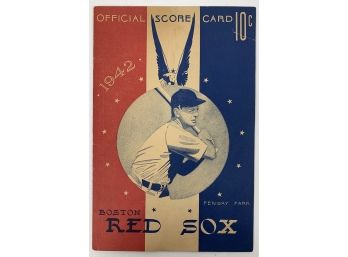 1942 Red Sox Vs. Tigers Program & Score Card - June 14, 1942 - Scored