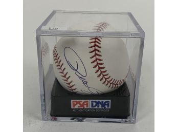 Pete Rose Signed Baseball PSA Authenticated And Graded Mint 9 - Case Still Sealed