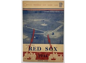 1944 Red Sox Vs. Philadelphia A's Program & Score Card - April 22, 1944 - Unscored