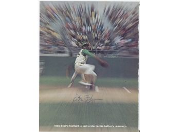 Vida Blue Autographed Photo - Estate Found Sold As Is