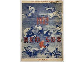 1952 Red Sox Vs. Senators Program & Score Card - June 27, 1952 - Scored