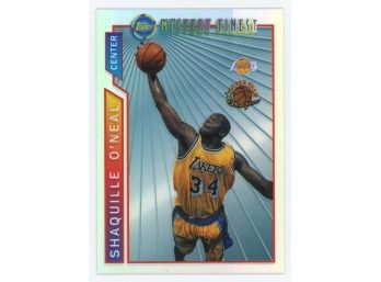1996-97 Topps Mystery Finest #M12 Shaquille O'Neal Super Team Champion Refractor