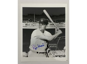 Signed Photograph Of Roger Maris