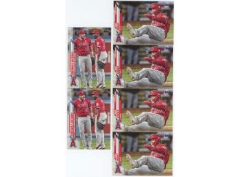 Lot Of 6 2020 Topps Mike Trout Baseball Cards