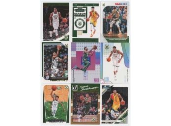Lot Of 9 Assorted Giannis Antetokounmpo Basketball Cards