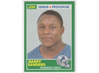 1989 Score #257 Barry Sanders Rookie