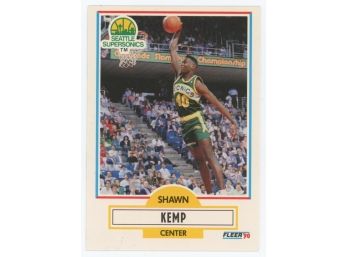 1990 Fleer Basketball #178 Shawn Kemp Rookie