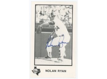 Nolan Ryan Autographed Card - Estate Found Sold As Is