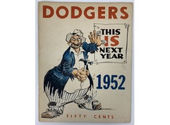 1952 Dodgers Yearbook
