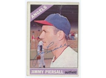 1966 Topps Baseball #565 Jimmy Piersall Autographed - Estate Found Sold Is