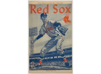 1960 Red Sox Vs. Tigers Program & Score Card - August 30, 1960 - Scored