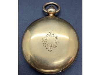 Estate Fresh 14K Gold Pocket Watch With R&G Beesley Works