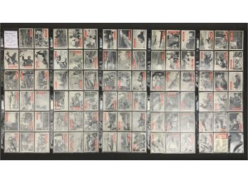1965 Topps War Bulletin Complete 88 Card Set With Unmarked Checklist
