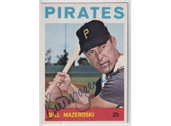 1964 Topps Bill Mazeroski Signed Card