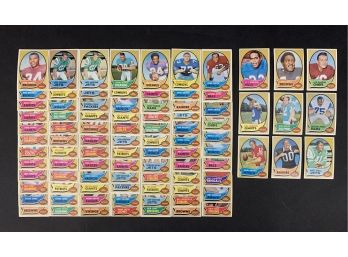Lot Of 90 1970 Topps Football Cards Including OJ Simpson Rookie And Other Stars
