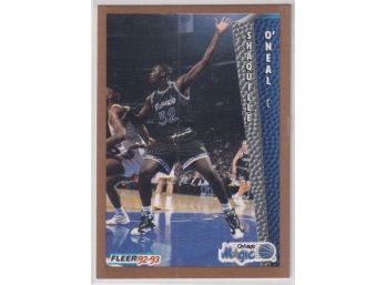1992-93 Fleer #401 Shaquille O'Neal Rookie