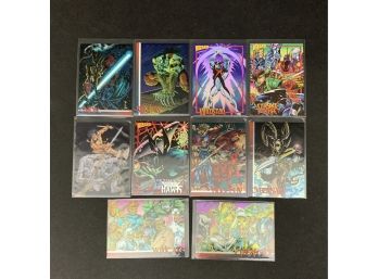 Lot Of 10 1990's Superhero Trading Cards