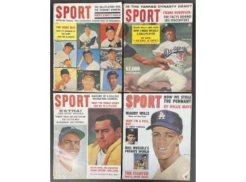 Lot Of 4 Early 1960's Sport Magazine Issues
