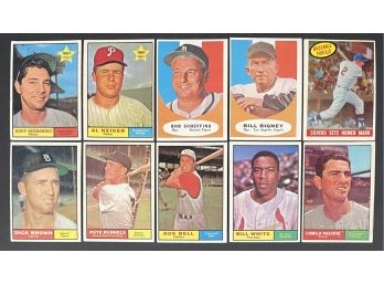 Lot Of 10 Vintage Topps Baseball Cards