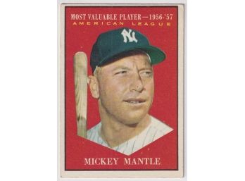 1961 Topps Mickey Mantle MVP Card