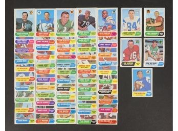 Lot Of 61 1968 Topps Football Cards Including Stars