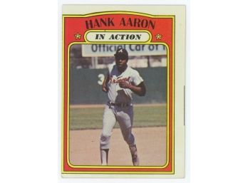 Topps Baseball #300 Hank Aaron In Action