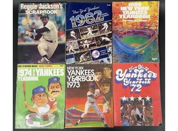 Lot Of 6 1970's-80's Baseball Yearbooks