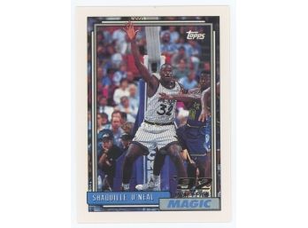 1992-93 Topps Basketball #362 Shaquille O'Neal '92 Draft Pick Rookie