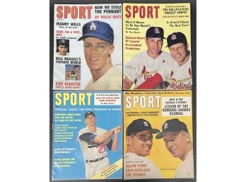 Lot Of 4 Early 1960's Sport Magazine Issues