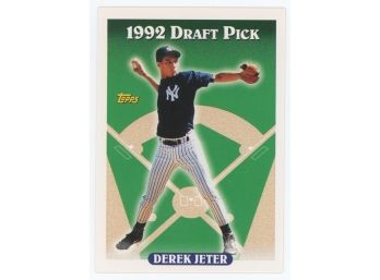 1993 Topps Baseball #98 Derek Jeter 1992 Draft Pick Rookie
