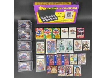 Very Large Lot Of Assorted 1980's-90's Sports Cards And 1988 Topps Gallery Of Champions