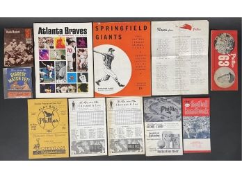 Assortment Of Vintage Sports Programs