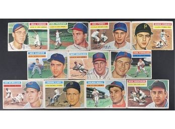 Lot Of 11 1956 Topps Baseball Cards