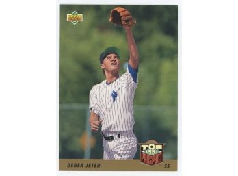 1993 Upper Deck Baseball #449 Derek Jeter 1993 Top Prospect Rookie